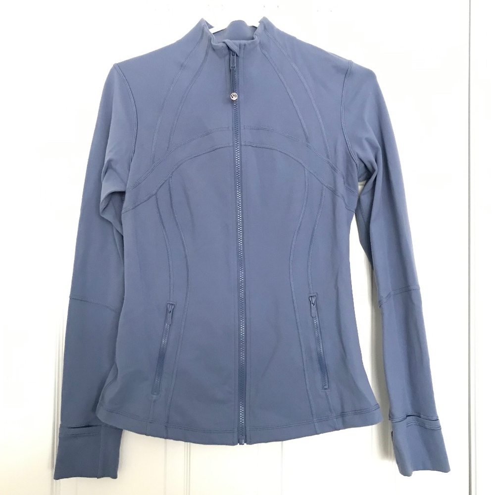 Lululemon Athletica Define Jacket Nulu Sweater Size 8 Brilliant Blue